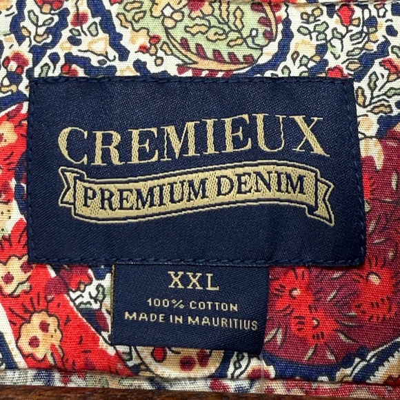 Cremieux Premium Denim size XXL Men’s Multicolor Paisley Button Up Shirt NWT - Picture 4 of 5